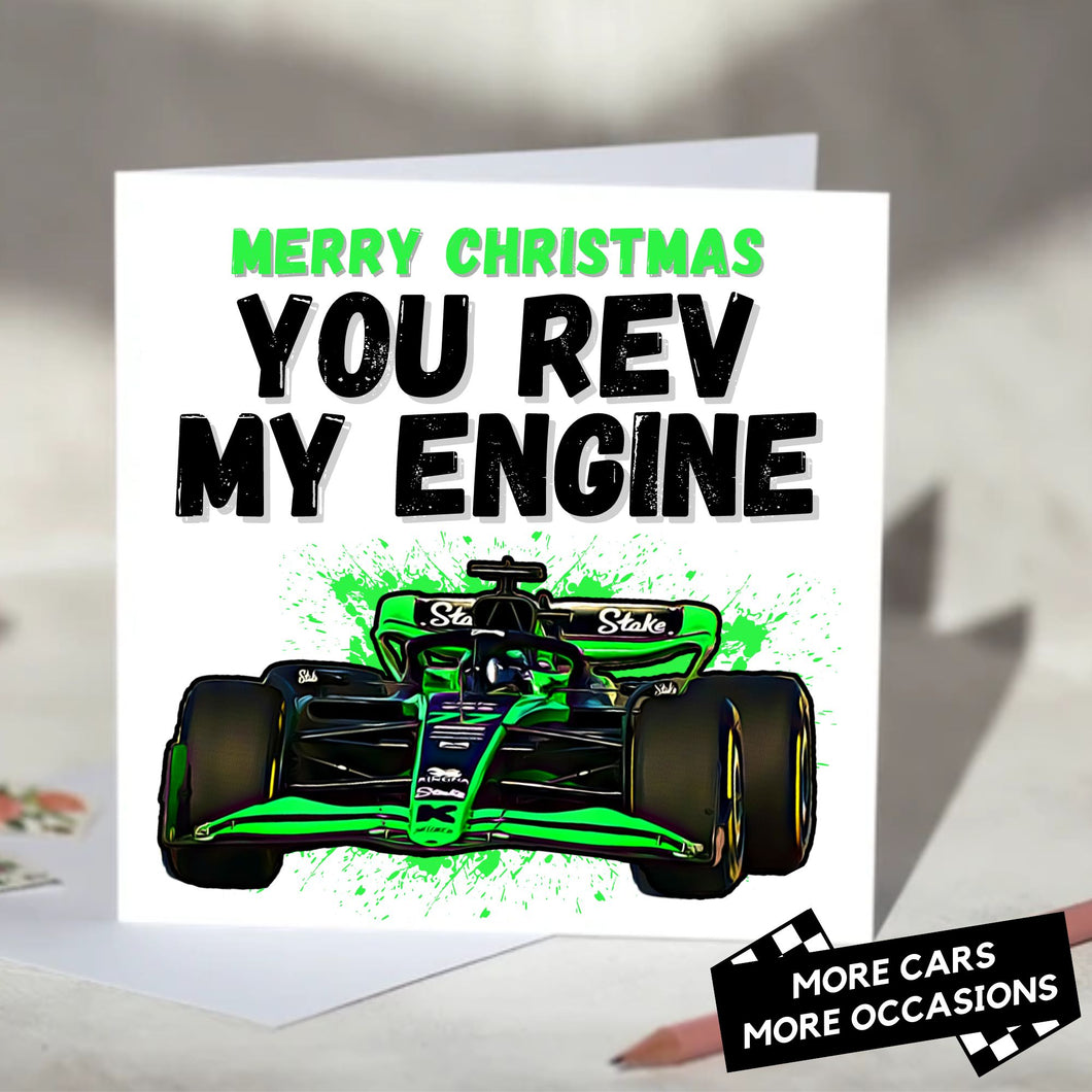 You Rev My Engine F1 Card