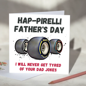 Hap-pirelli Father's Day Pirelli Tyre F1 Card
