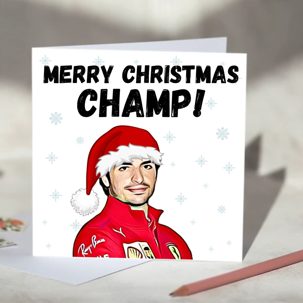 Carlos Sainz Champ Card