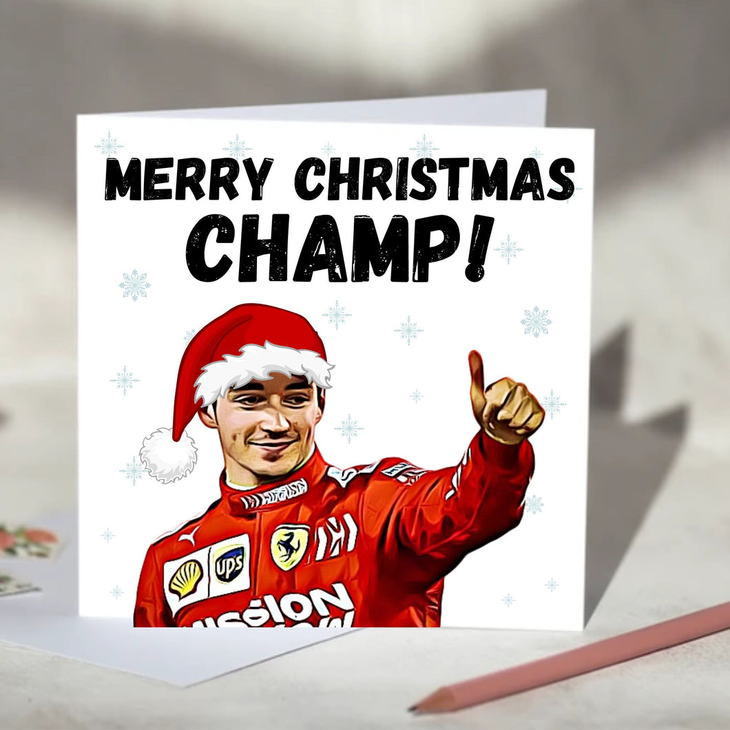 Charles Leclerc Champ Card