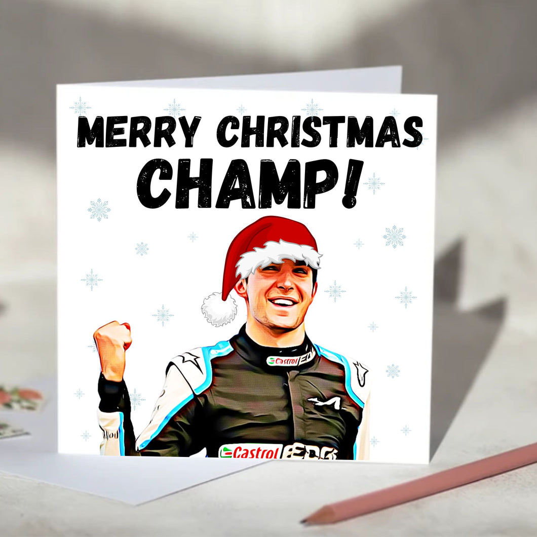 Esteban Ocon Champ Card