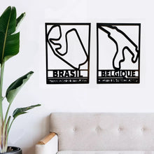 Load image into Gallery viewer, Grand Prix Circuit F1 Wooden Wall Signs, Wall Decor for Formula 1 Fans 40cmx30cm A3
