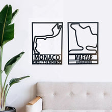 Load image into Gallery viewer, Grand Prix Circuit F1 Wooden Wall Signs, Wall Decor for Formula 1 Fans 40cmx30cm A3
