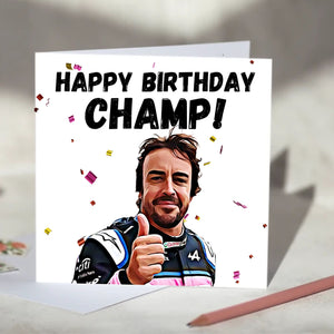 Fernando Alonso Champ Card