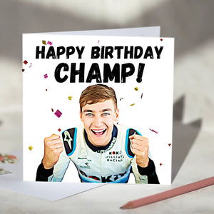 George Russell Champ Card