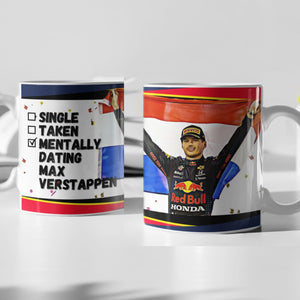 Single, Taken, Mentally Dating Lewis Hamilton F1 Mug Gift
