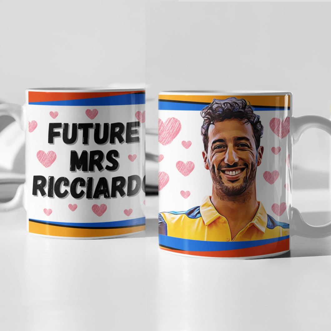 Future Mrs Daniel Ricciardo F1 Mug Gift