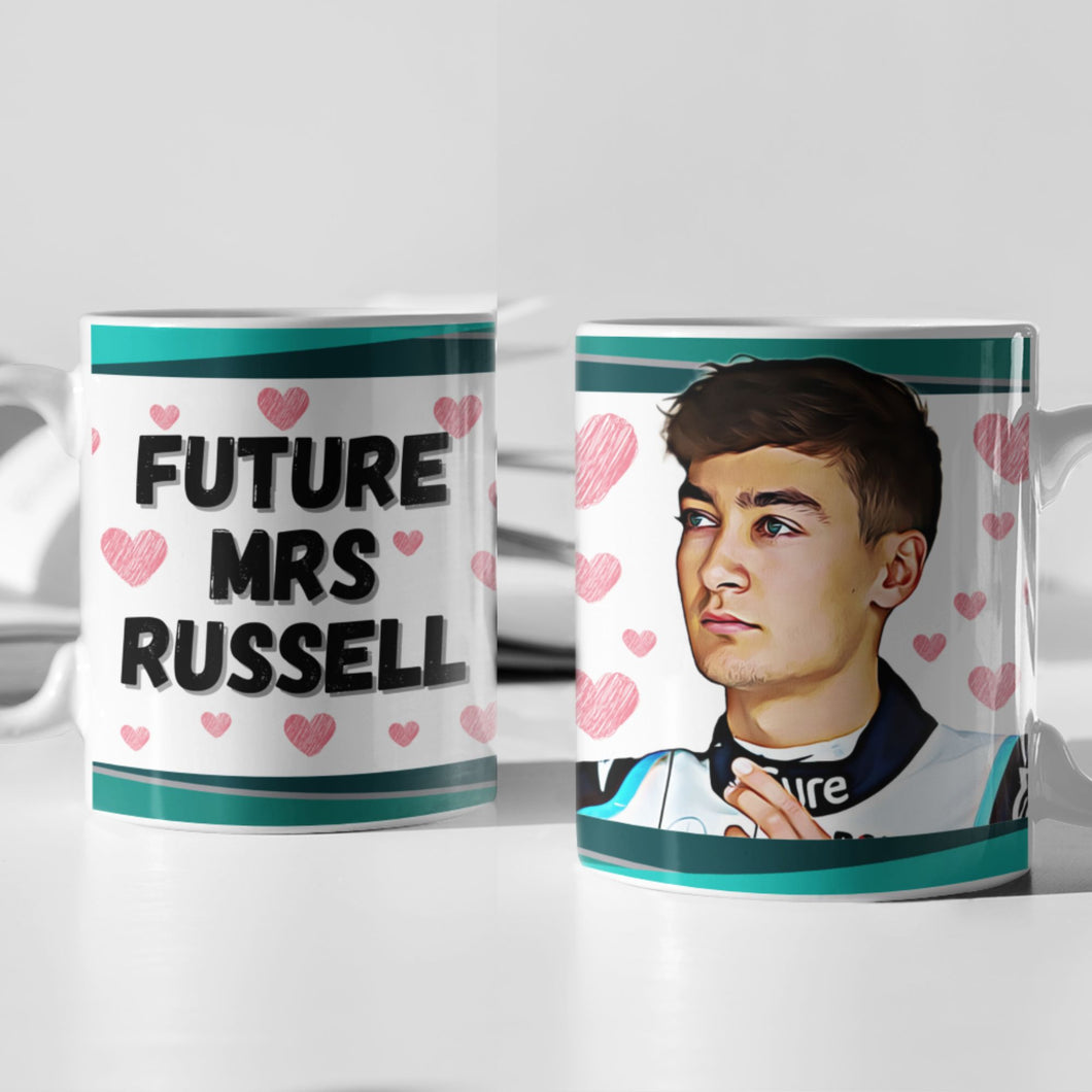 Future Mrs George Russell F1 Mug Gift