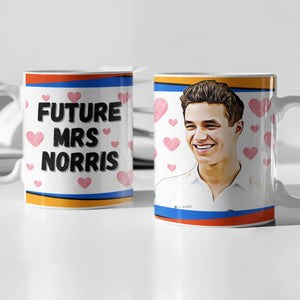 Future Mrs Lando Norris F1 Mug Gift
