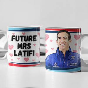 Future Mrs Nicholas Latifi F1 Mug Gift
