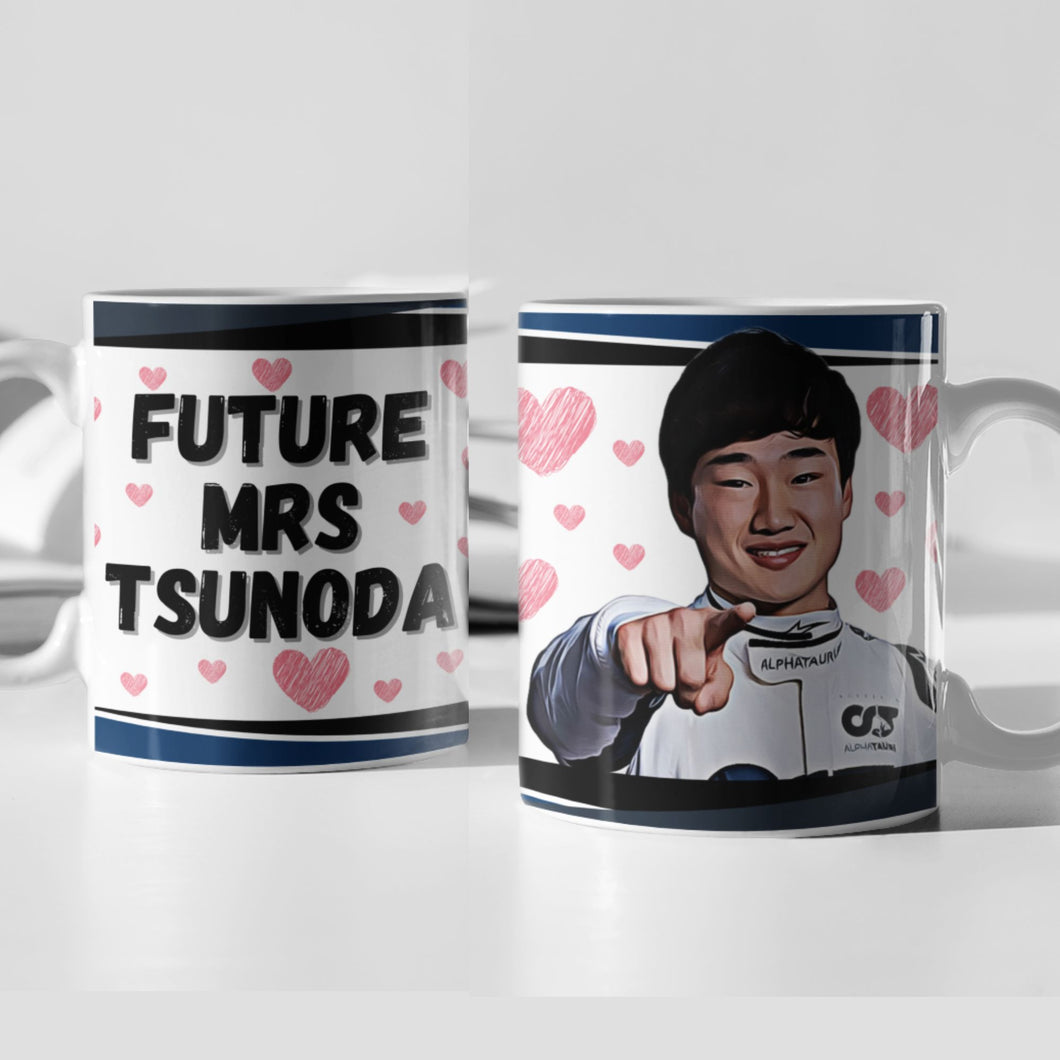 Future Mrs Yuki Tsunoda F1 Mug Gift