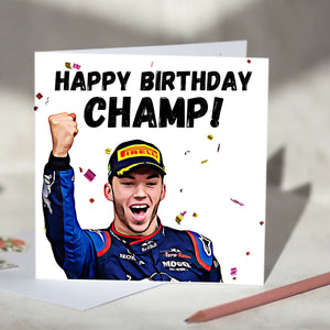 Pierre Gasly Champ Card