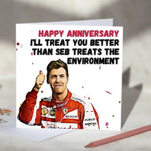 Load image into Gallery viewer, Sebastian Vettel Environment F1 Card
