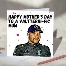 Load image into Gallery viewer, Valtteri Bottas Valtterrific Father&#39;s Day, Mother&#39;s Day, Anniversary, Valentine&#39;s Day Card
