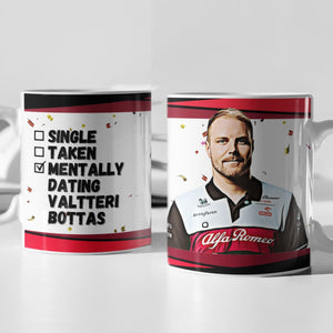 Single, Taken, Mentally Dating Lewis Hamilton F1 Mug Gift