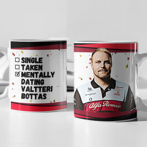 Single, Taken, Mentally Dating Lando Norris F1 Mug Gift