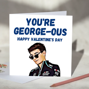 You're George-ous George Russell F1 Card