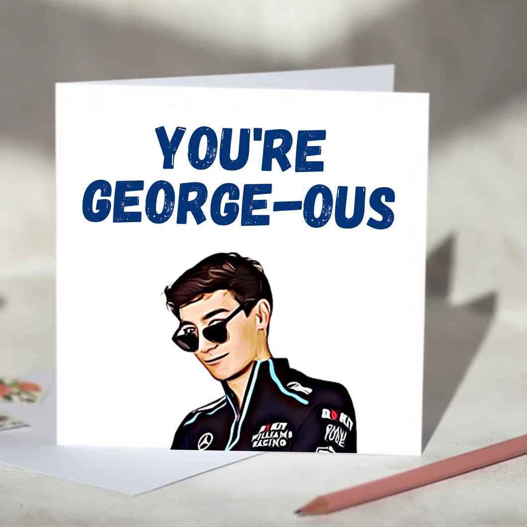 You're George-ous George Russell F1 Card