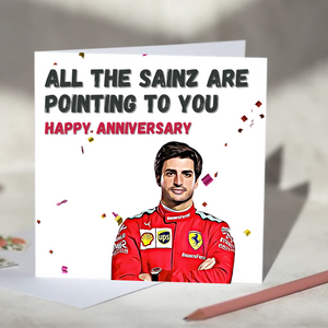 All the Sainz Are Pointing To You Carlos Sainz F1 Card