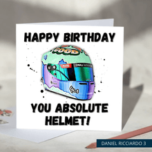 Load image into Gallery viewer, Happy Birthday You Absolute Helmet Funny F1 Birthday Card
