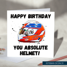 Load image into Gallery viewer, Happy Birthday You Absolute Helmet Funny F1 Birthday Card
