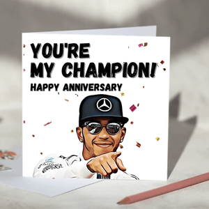 Lewis Hamilton F1 Card, Birthday, Father's Day, Mother's Day