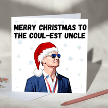 Load image into Gallery viewer, David Coulthard Personalised F1 Christmas Card - Merry Christmas To the Coul-est Relative
