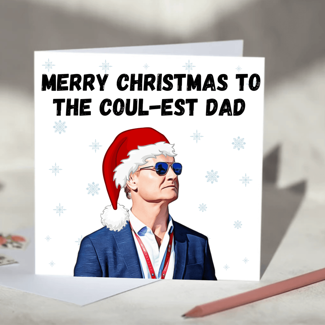 David Coulthard Personalised F1 Christmas Card - Merry Christmas To the Coul-est Relative