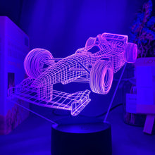 Load image into Gallery viewer, F1 Formula 1 Race Car 3D Illusion Colour Changing Led Nightlight
