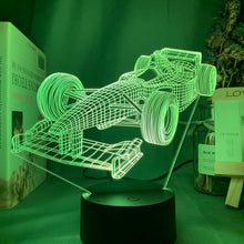 Load image into Gallery viewer, F1 Formula 1 Race Car 3D Illusion Colour Changing Led Nightlight
