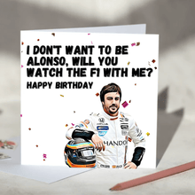 Load image into Gallery viewer, Fernando Alonso F1 Card
