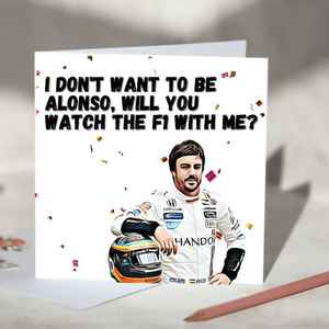 Fernando Alonso F1 Card