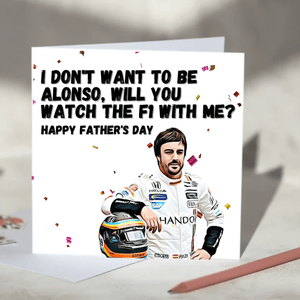 Fernando Alonso F1 Card
