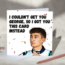 Load image into Gallery viewer, George Russell Williams Racing F1 Card
