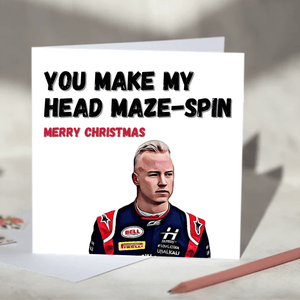 You Make My Head Maze-spin Nikita Mazepin F1 Card