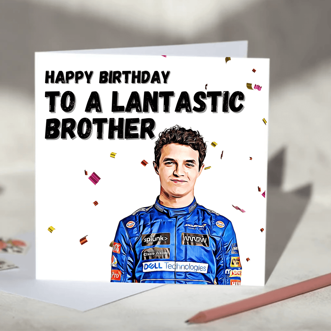 Happy Birthday to a Lantastic Relative Lando Norris F1 Card