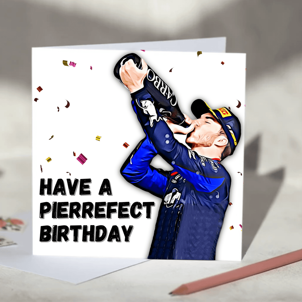 Pierre Gasly Have a Pierrefect Birthday F1 Card