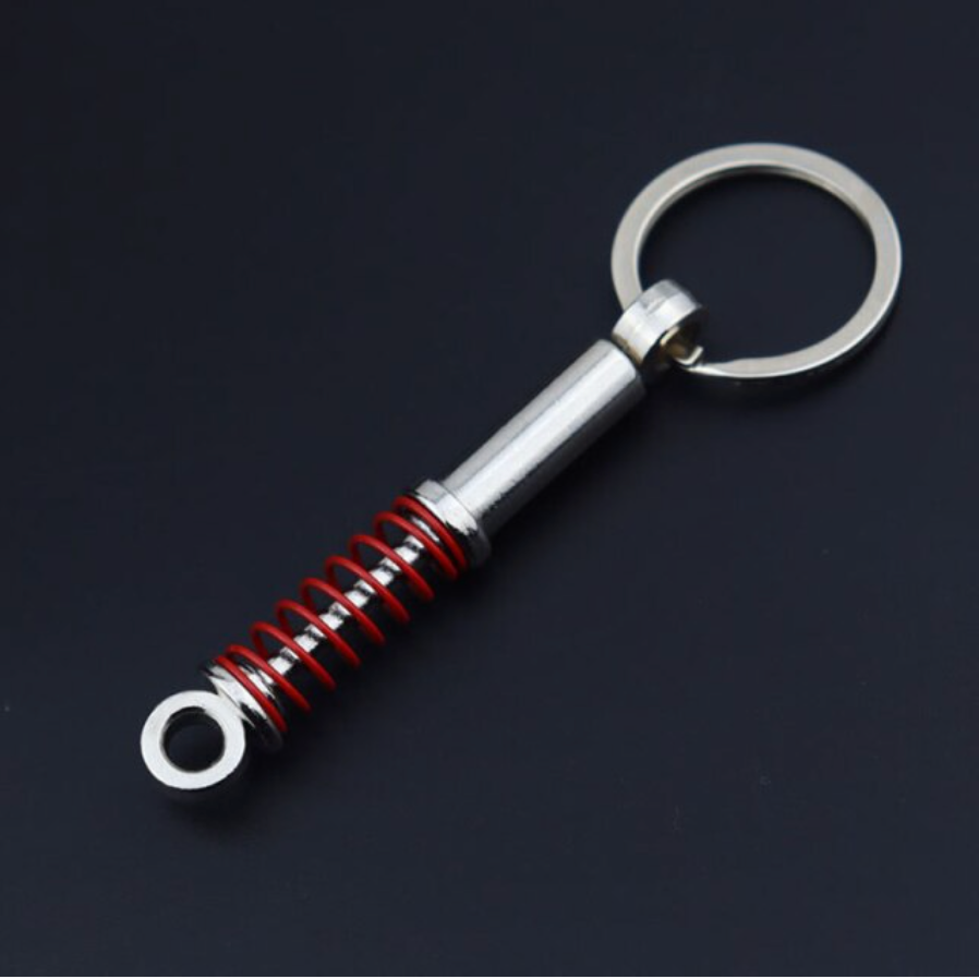 Shock Absorber Spring Black or Red Keyring ChampionPrints