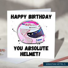 Load image into Gallery viewer, Happy Birthday You Absolute Helmet Funny F1 Birthday Card
